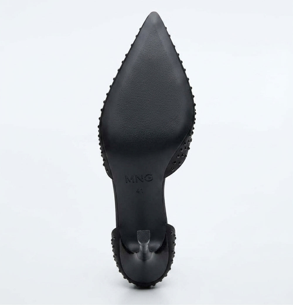 Escarpins noirs à clous MNG