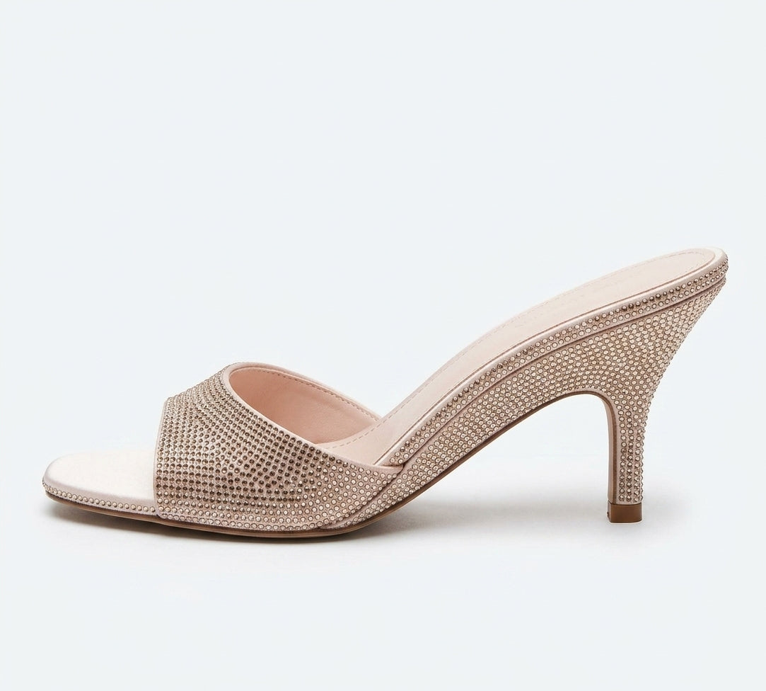 Mule à talon Mango avec strass