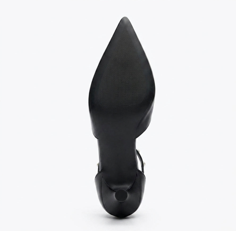 Escarpins noirs Zara avec perles
