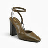 Sandale à talon Zara marron
