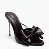 Sandales à talons Zara avec nœud, marron vernis