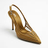Escarpin slingback Zara olive à bouts pointus avec mesh