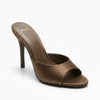 MNG Sandale à talon bronze
