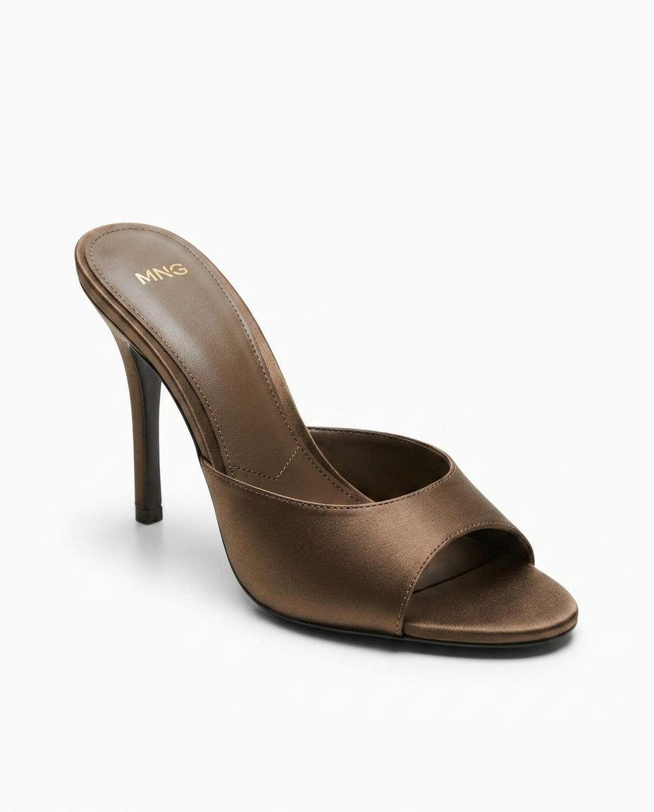MNG Sandale à talon bronze | KTHSHOP