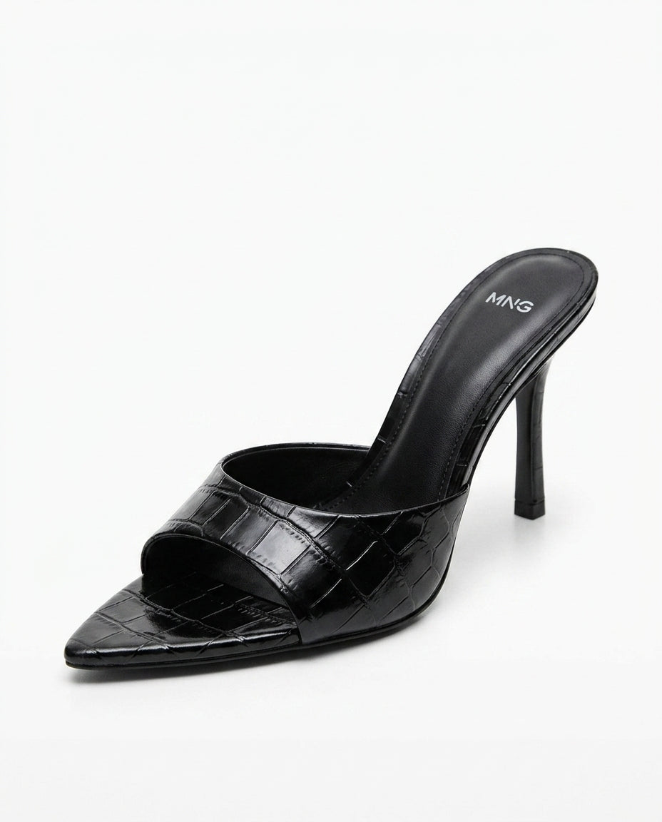 Mule à talon noire MNG | KTHSHOP