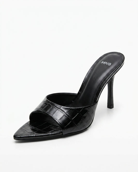 Mule à talon noire MNG | KTHSHOP