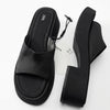 Mule à plateforme noire Zara