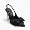 Zara - Escarpins à bride arrière noirs avec nœud