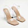 Sandale à talon Zara transparente