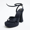 Sandale à plateforme Zara noire