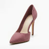 Escarpin violet à talon haut