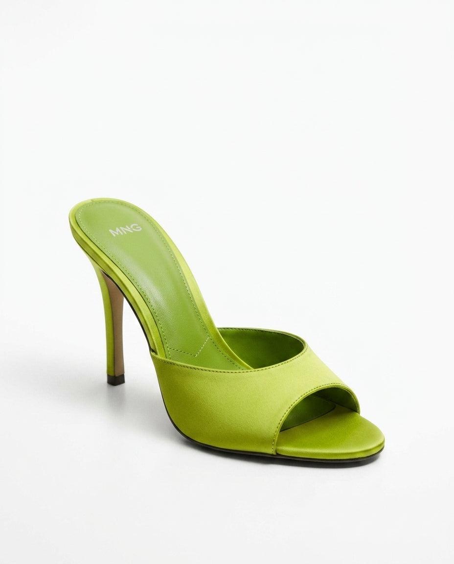 Mule à talon MNG vert citron