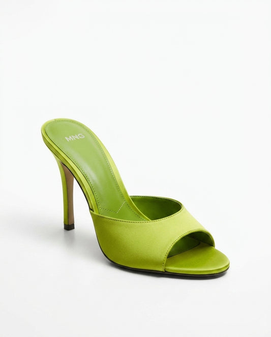 Mule à talon MNG vert citron