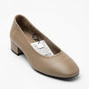 Ballerines taupe à petit talon