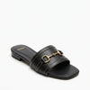 MNG black slide with horsebit buckle