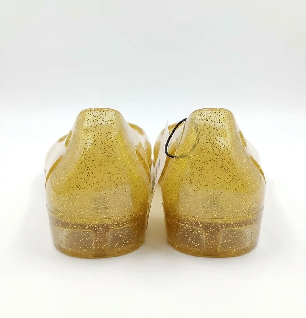 Ballerine jaune pailletée