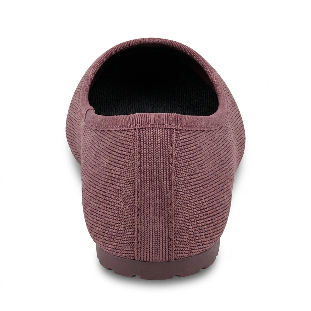 Ballerine bordeaux avec nœud