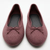 Ballerine bordeaux avec nœud