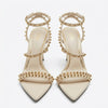 Escarpins Zara beige à clous