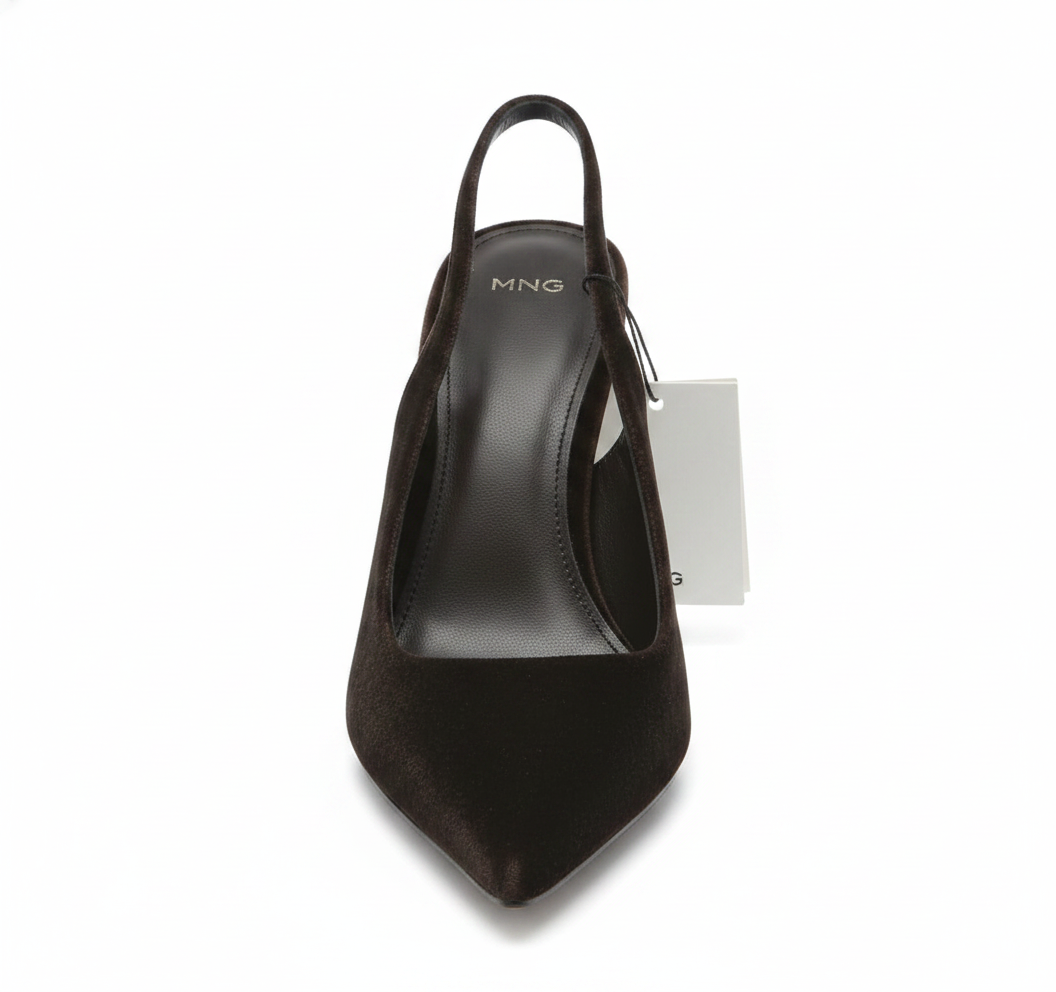 Escarpins slingback marron Mango