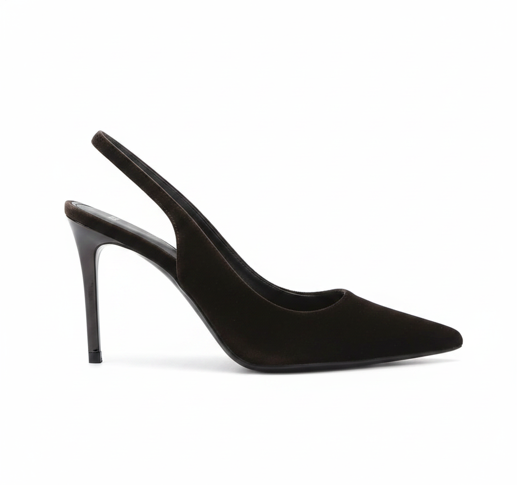 Escarpins slingback marron Mango