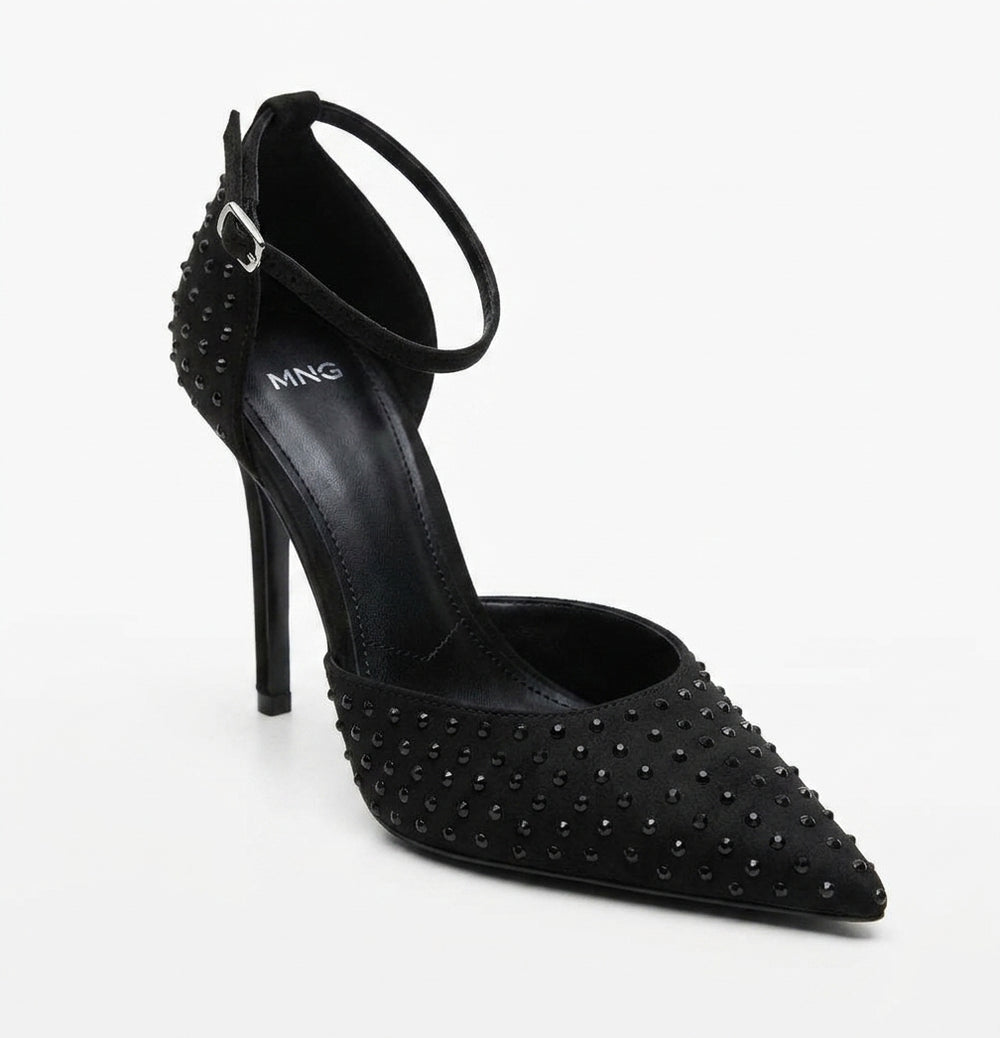 Escarpins noirs à clous MNG