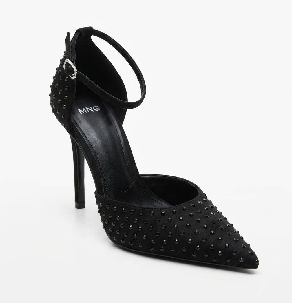 Escarpins noirs à clous MNG