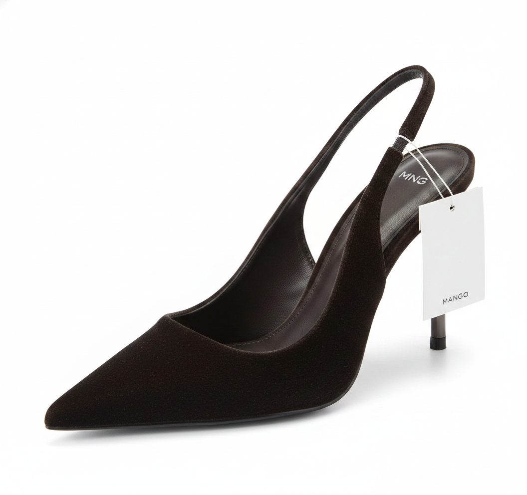 Escarpins slingback marron Mango
