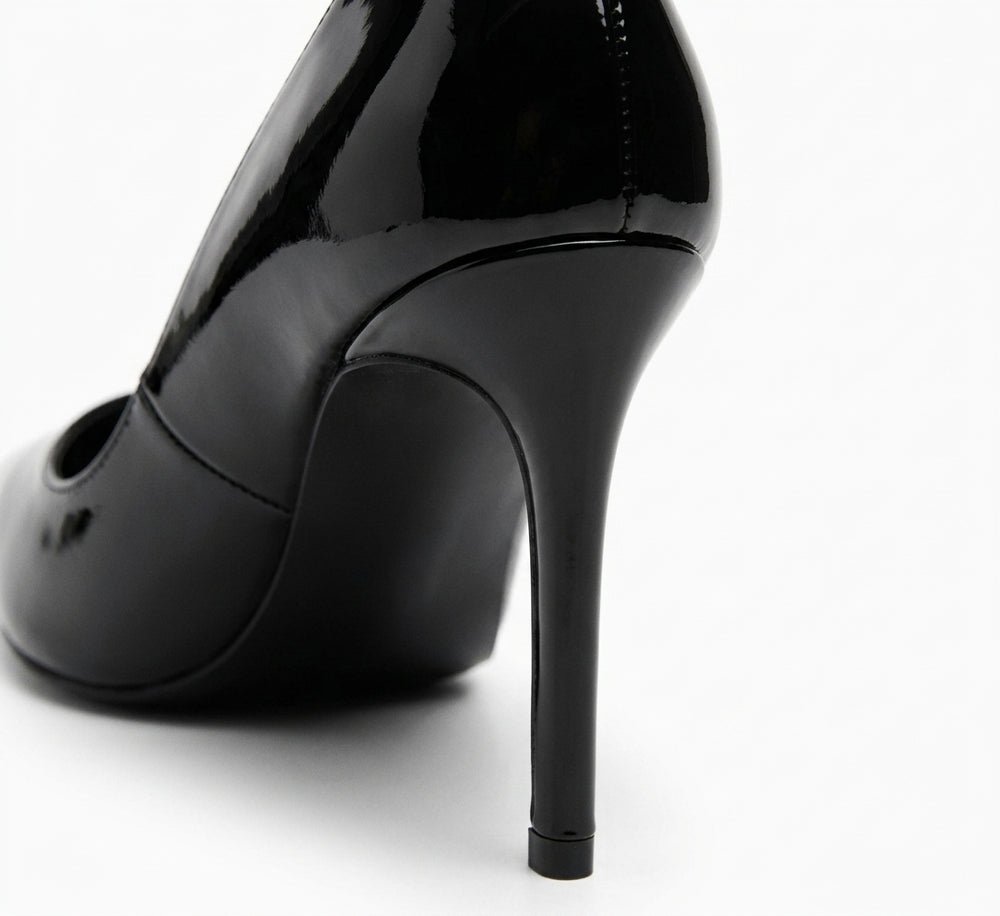 MNG Escarpin noir vernis