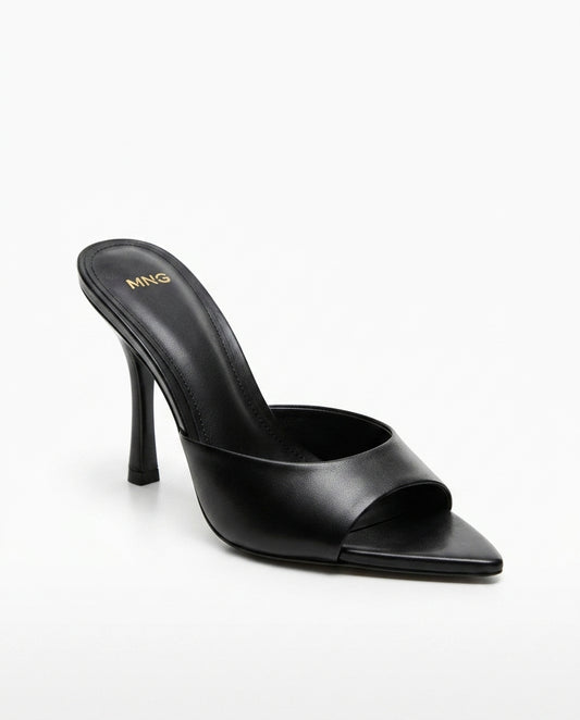 Mules à talons hauts noires MNG