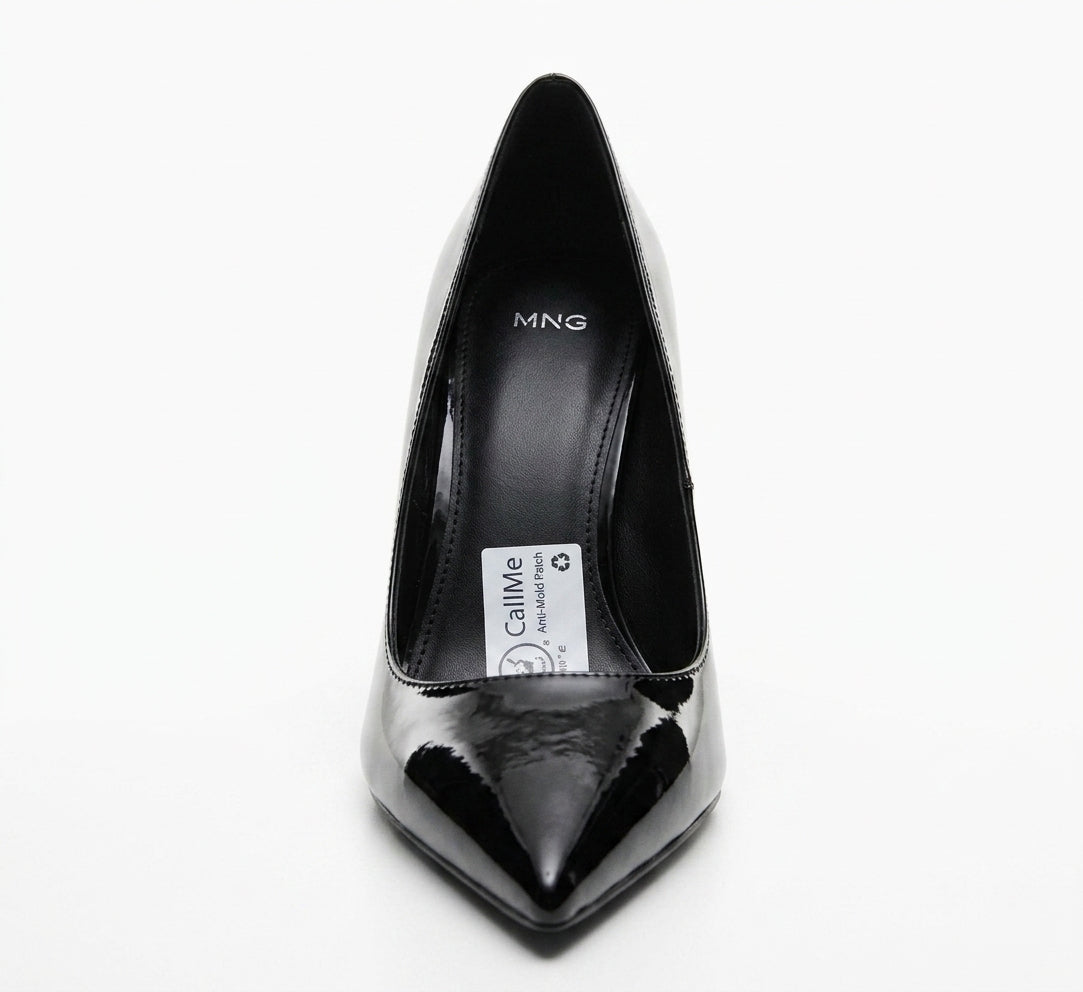 MNG Escarpin noir vernis