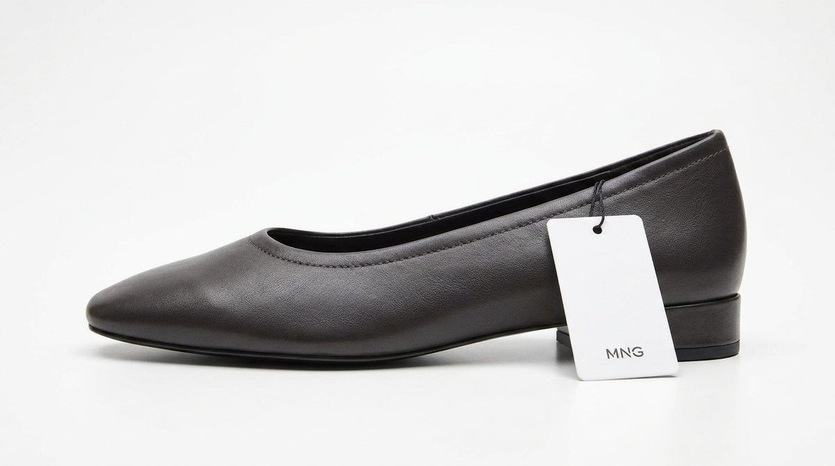 MNG Chaussures plates grises