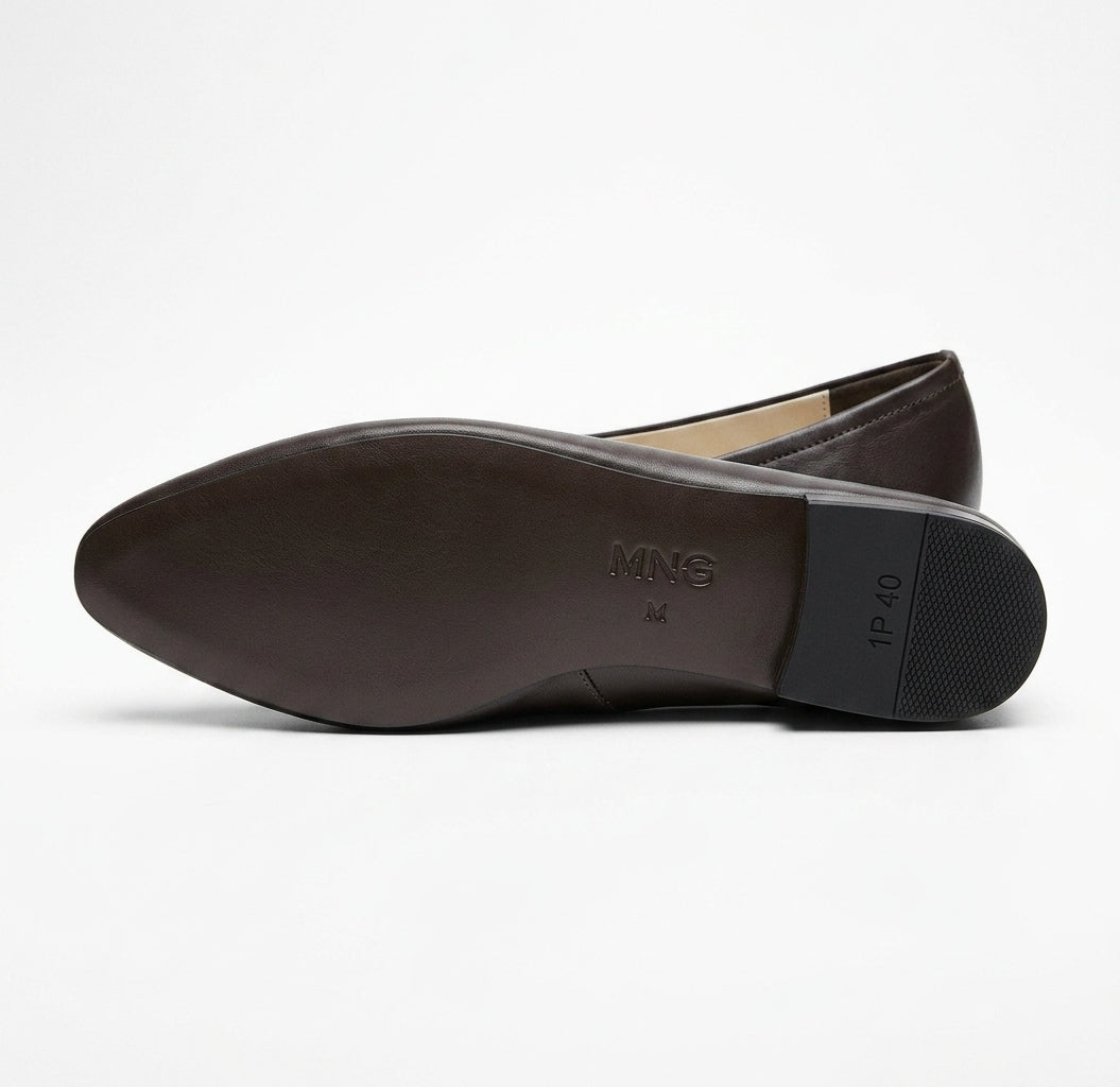 MNG Chaussures plates grises