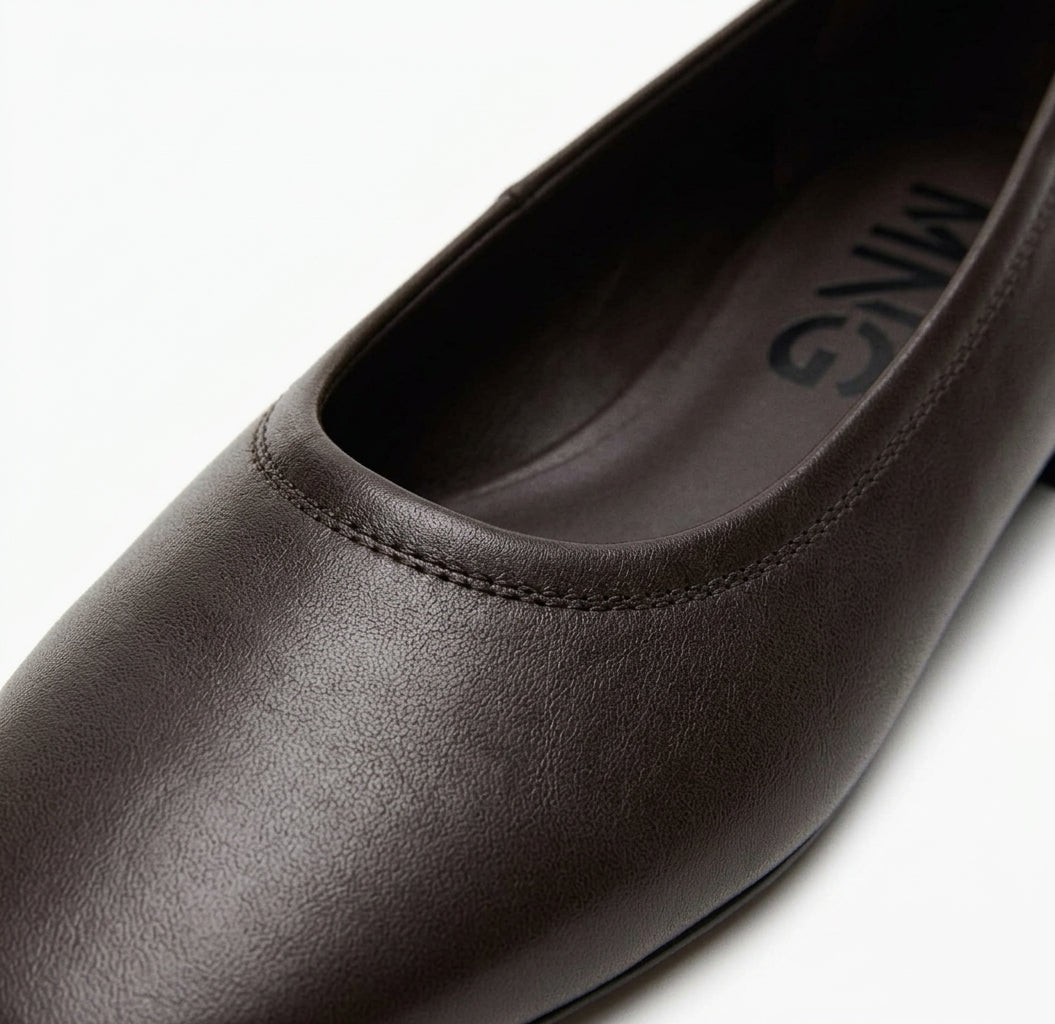 MNG Chaussures plates grises