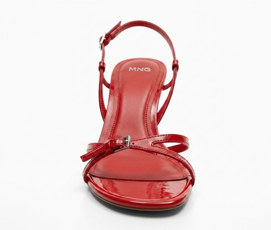 Sandale à talons rouge MNG
