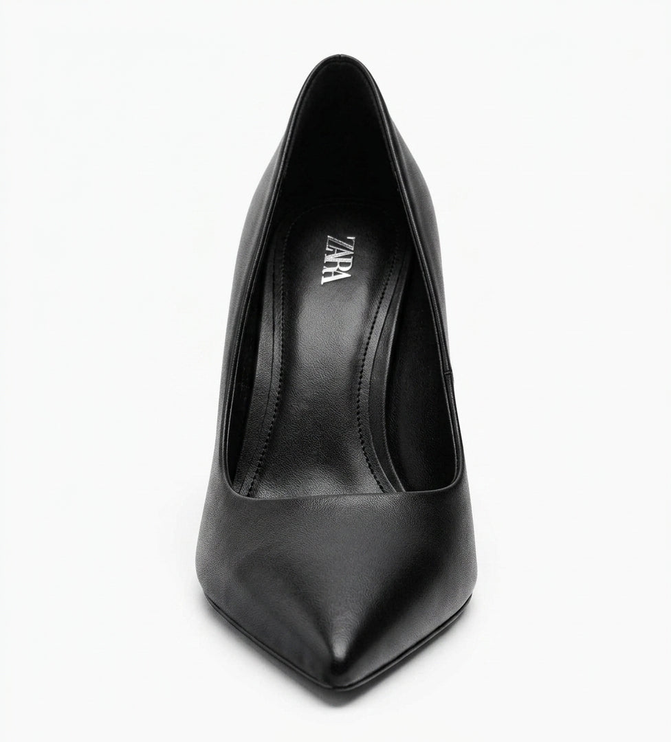 Escarpin noir à talon aiguille