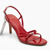 Sandale à talons rouge MNG