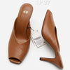 Mule à talon marron Zara