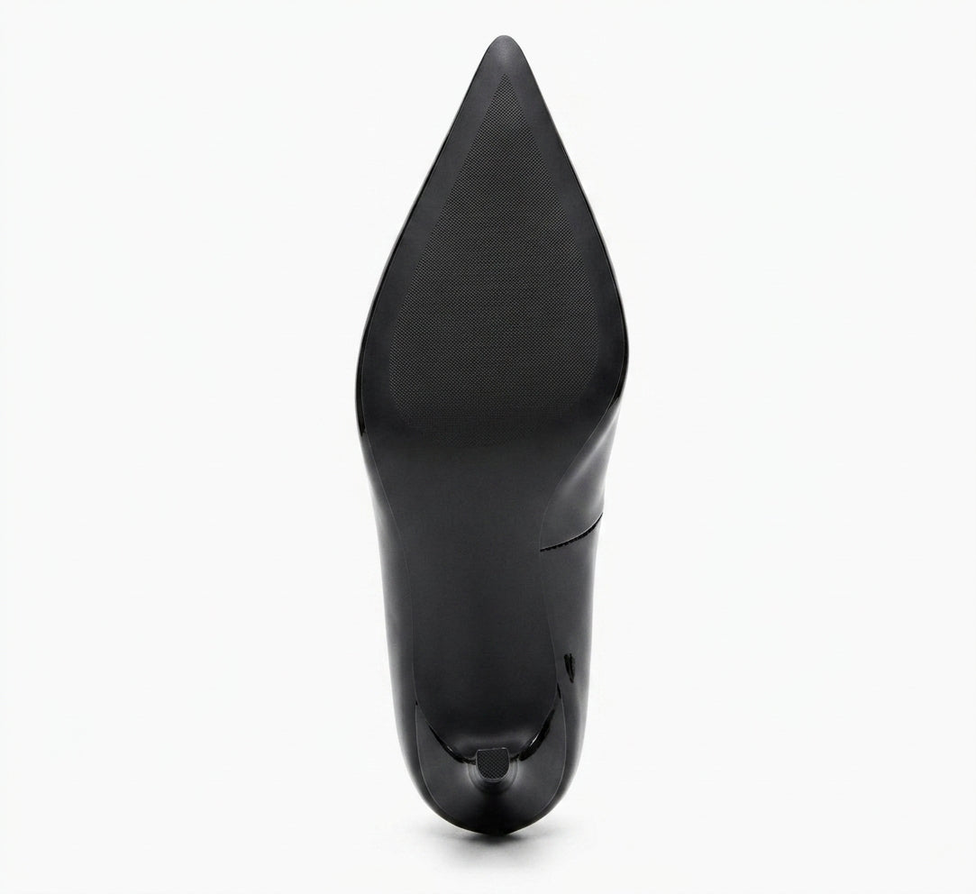 MNG Escarpin noir vernis