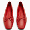 Ballerines rouges avec noeud Zara