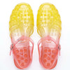 Sandales jelly dégradé rose et jaune Unit Swimwear